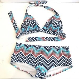 Old Navy Swim Halter Top Boy Short Bikini Medium